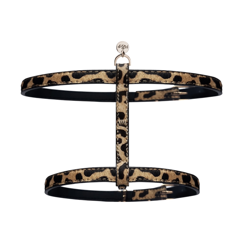 Milk & Pepper | Trendig Kattsele, Leopard - Matchande Koppel